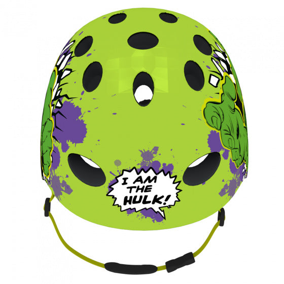 Casque de vélo Disney Hulk Boys Green Taille 54 58 cm