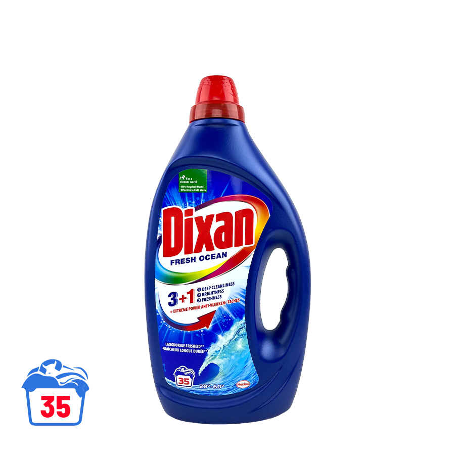 Dixan détergent océan frais 1750ml