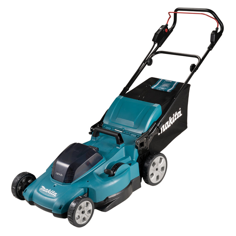 Makita dlm538pt2 | tondeuse à gazon à batterie lxt 2x18 v | 53cm | Batterie 5,0 Ah (2 pièces) | chargeur rapide duo | dans la boîte - dlm538pt2