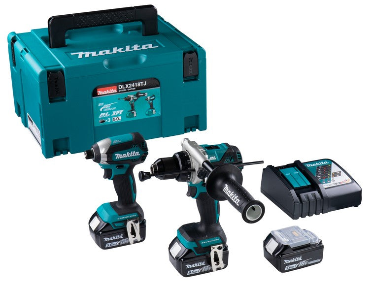 Makita ensemble combiné dhp486 dtd153 18v 5.0ah