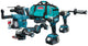 Makita dlx4155tx1 | ensemble de combinaisons | 4 machines | 18v | 2 x 5,0 Ah | Li-ion-dlx4155tx1
