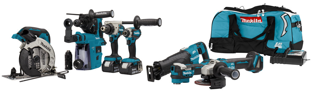 Makita dlx7020tx1 | ensemble de combinaisons | 7 machines | 18v | 2 x 5,0 Ah | Li-ion