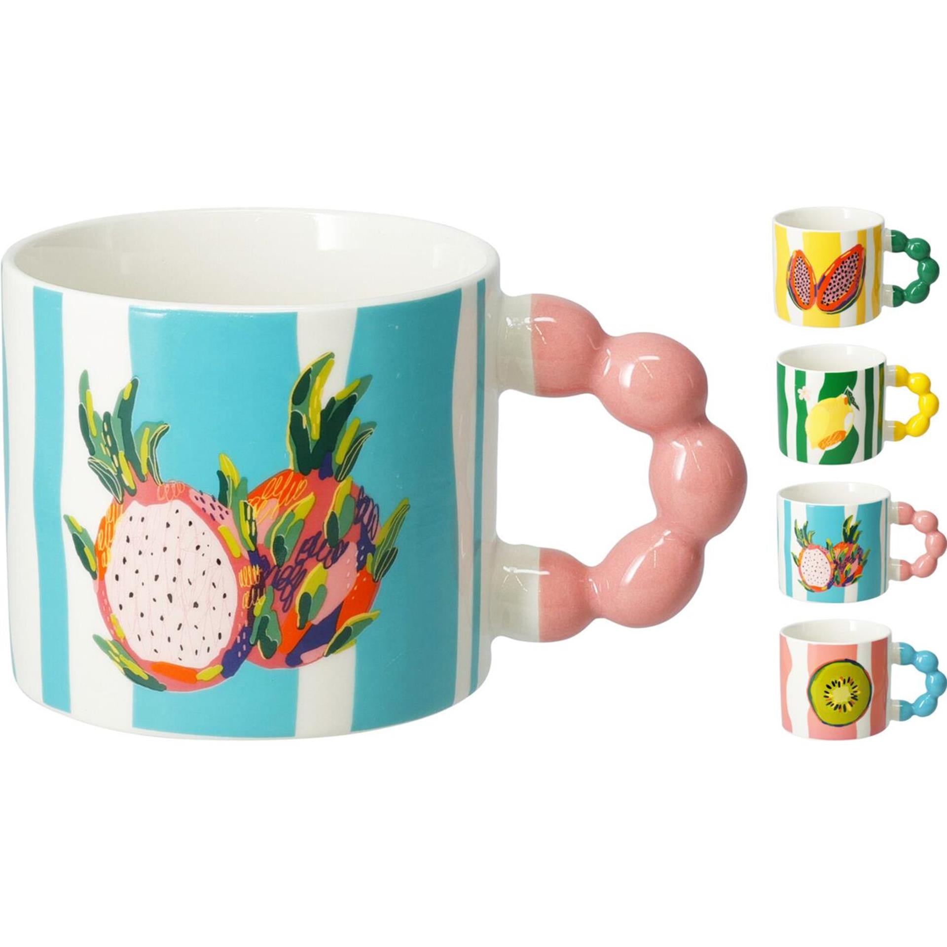 Excellente tasse d'articles ménagers en porcelaine 340ml boîte de 8 pièces