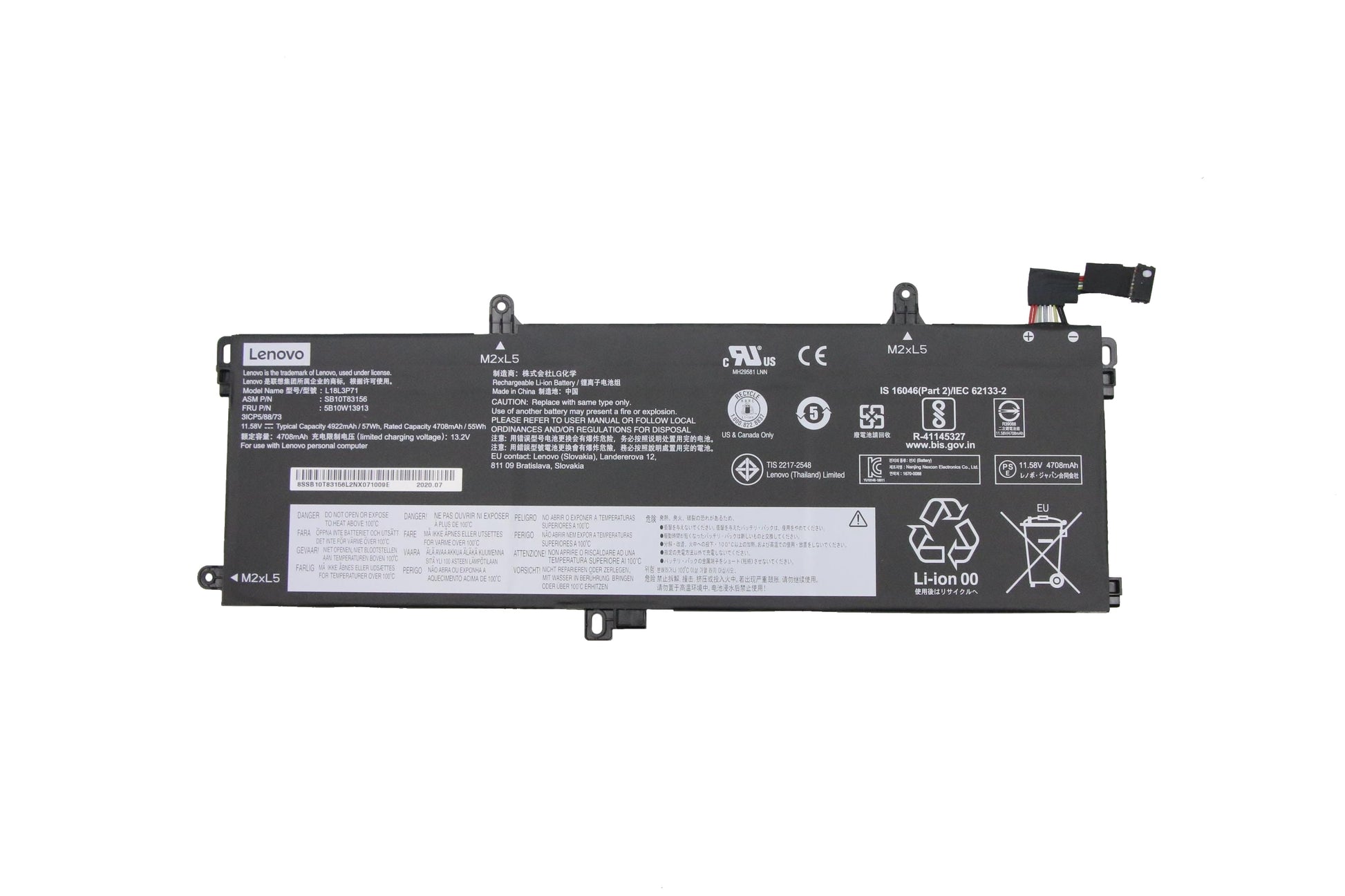 Batterie d'ordinateur portable Lenovo 4708 MAH