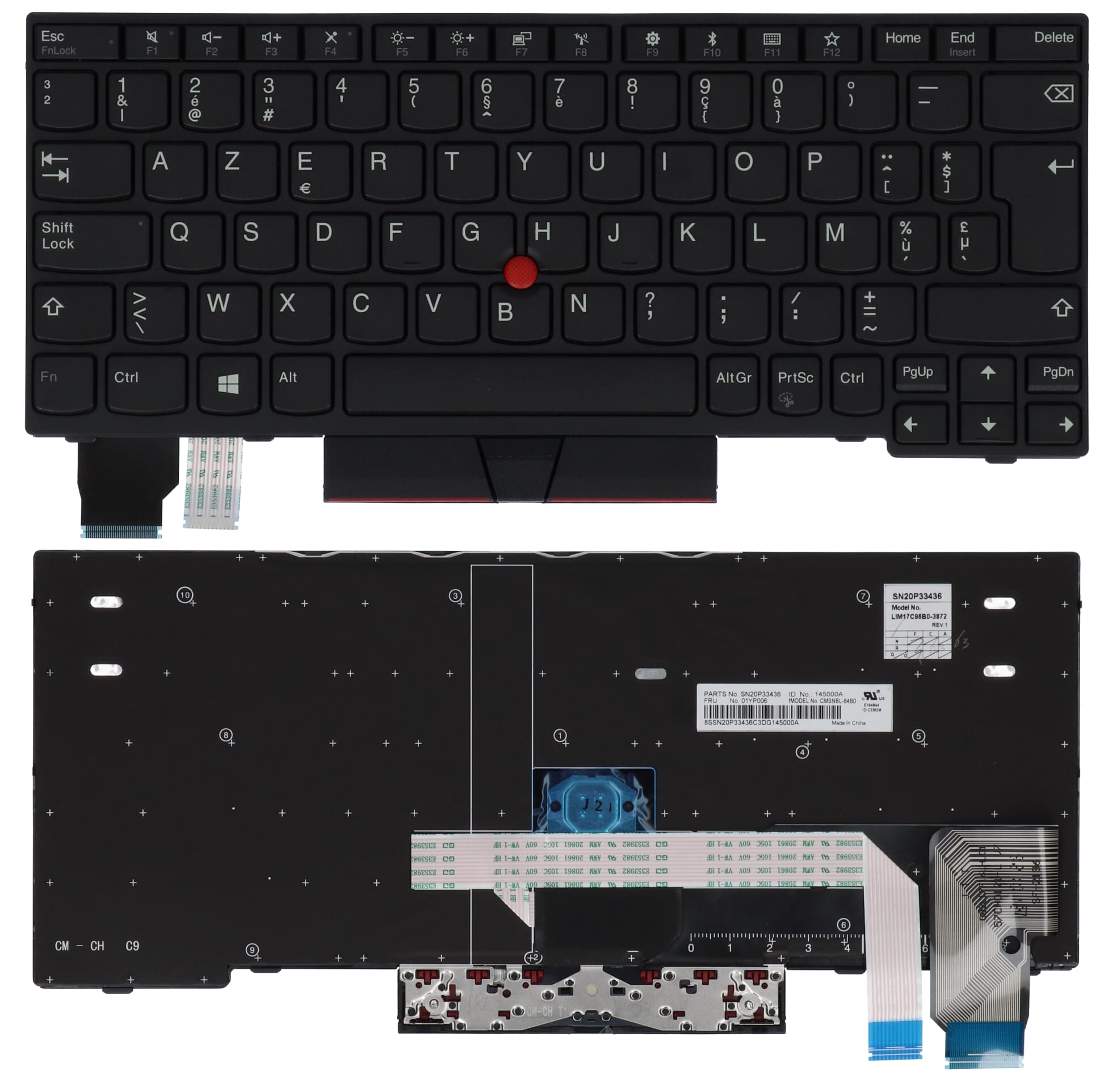 Lenovo ordinateur portable clavier Azerty be
