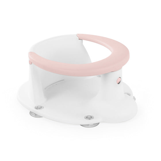 Siège de bain Dolu avec aspiration rose blanc