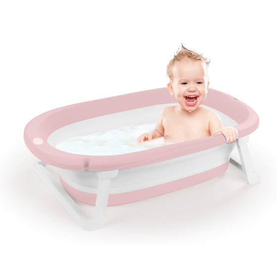 Dolu Baby pliable baignoire rose blanc