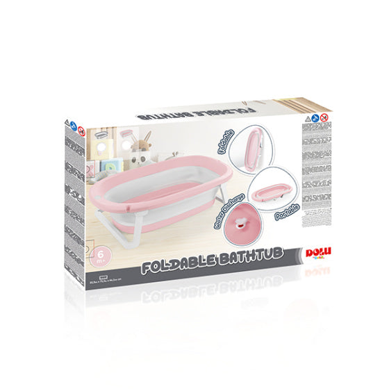 Dolu Baby pliable baignoire rose blanc