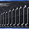 Bgs technic jeu de clés à double anneau coudé sw 6 x 7 - 30 x 32 mm 12 pcs.