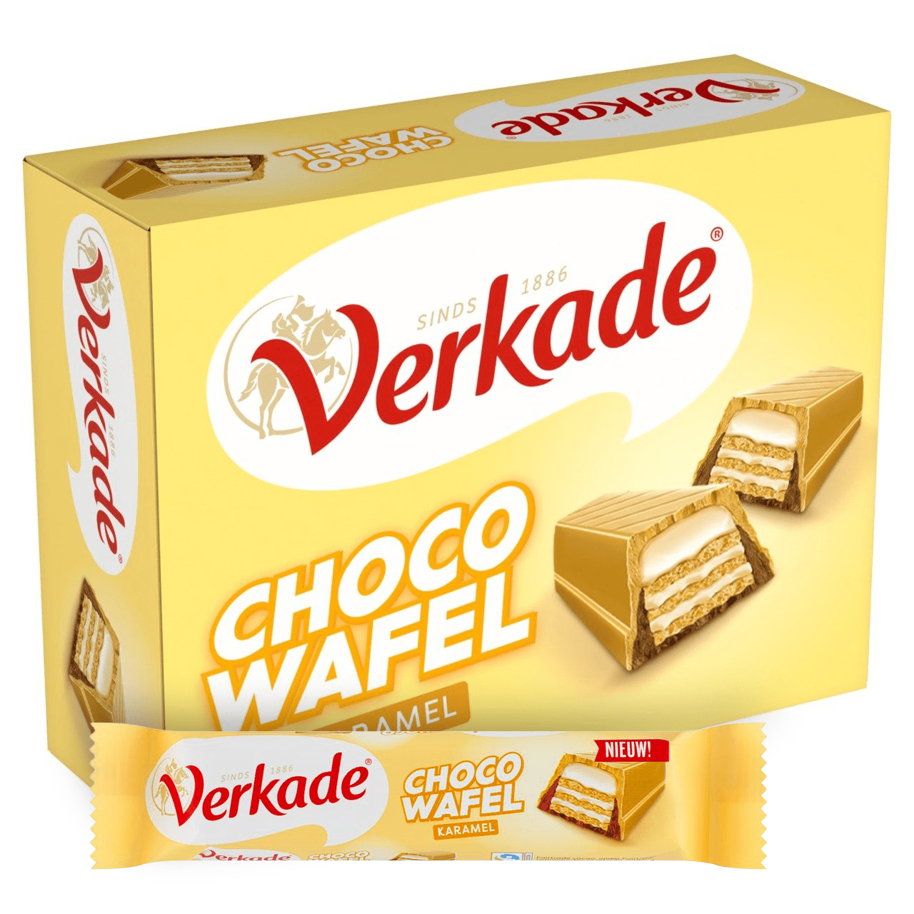 Verkade gaufre au chocolat caramel (24x 39,5g)