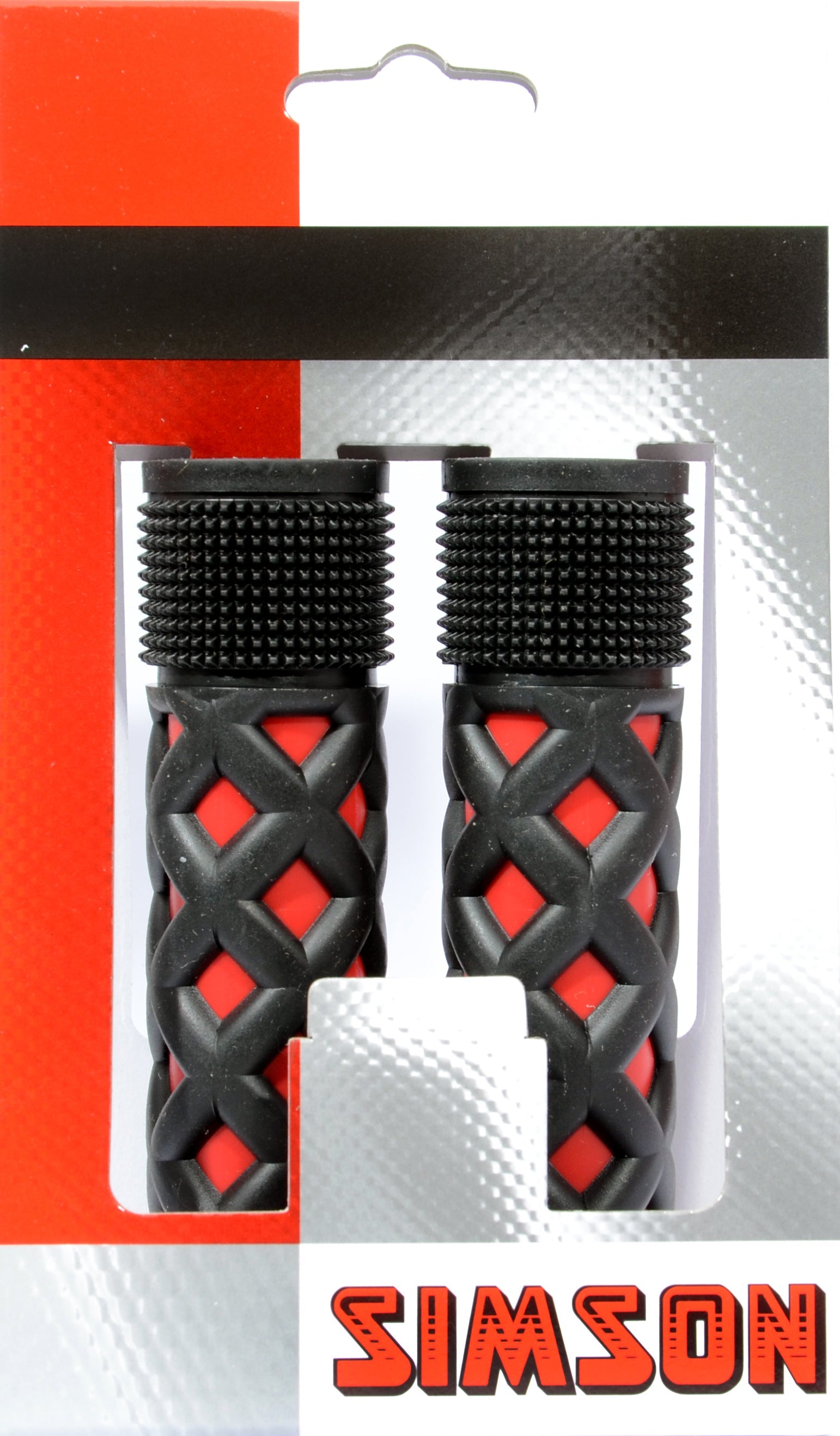 Simson Children's Grips - Universal - Red Black - Adjustable - Grip Shift