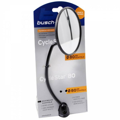 Busch Muller Miroir de bicyclette BUSCH MÜLLER 901 ø80 mm avec tige de 13 cm de long
