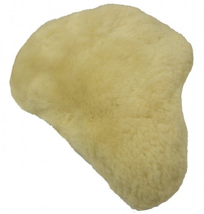 Tapis de selle en peau de mouton universel - beige