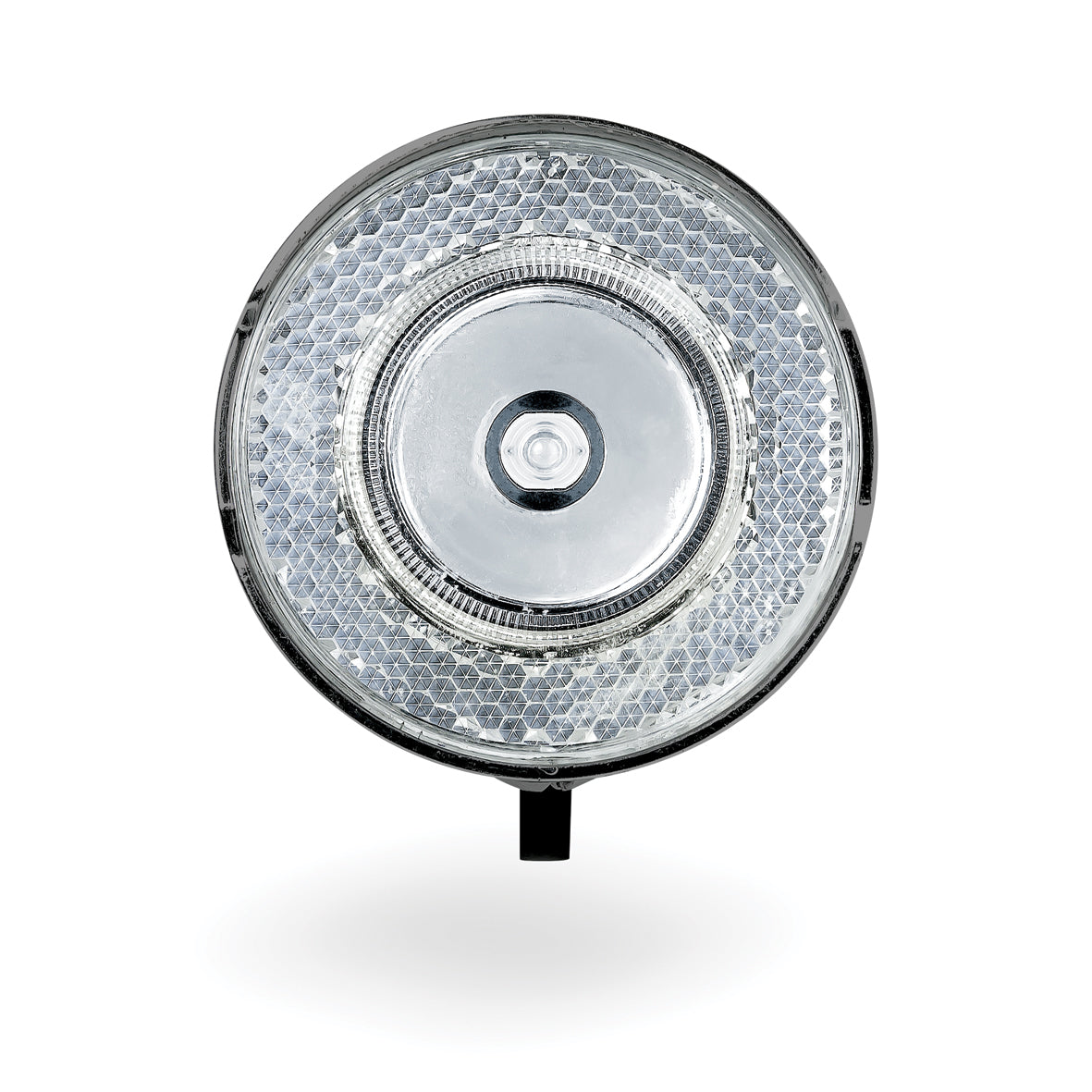 phare 706-B Retro 15 lux batterie led chrome noir