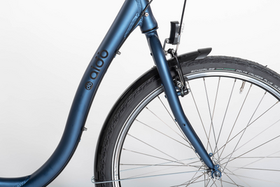 Aldo 28 pouces Low Entry Bicycle Comfort Alu 7V Vrijloop Blauw