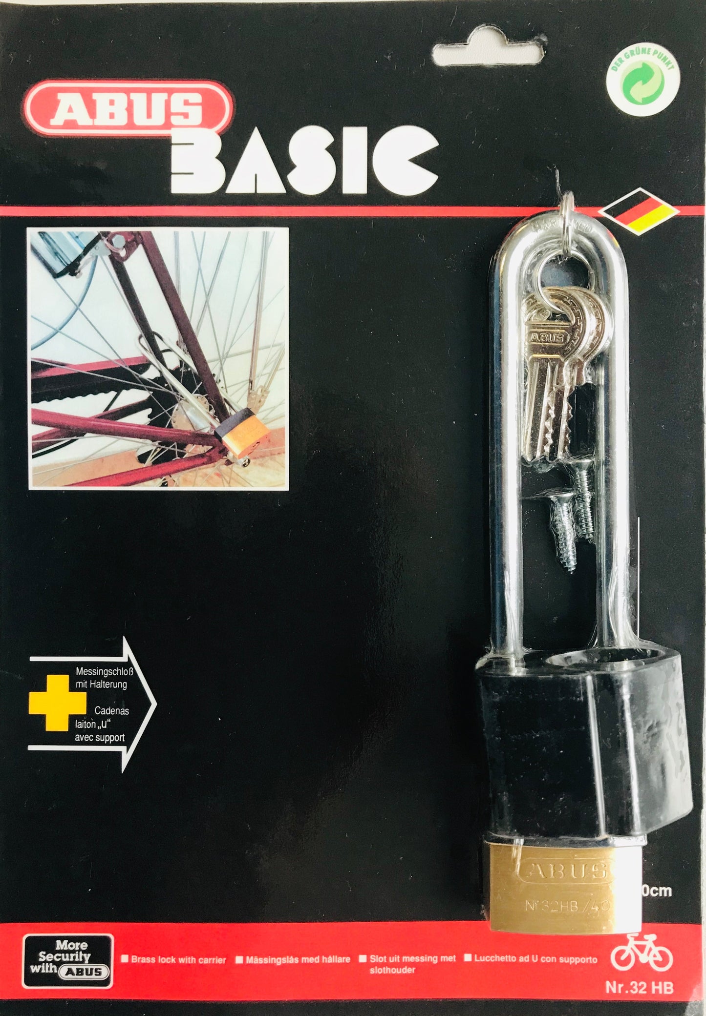 Antivol à goupille de vélo Abus 32 40 hb