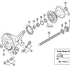 Shimano v-axle cône moyeu gauche moyeu de frein à rouleaux dyna m9x11.94
