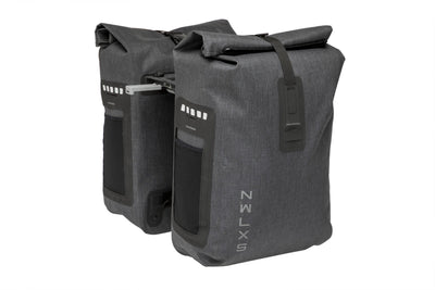 Nouveau Looxs Varo Double Bicycle Bag - Waterproof - Grey
