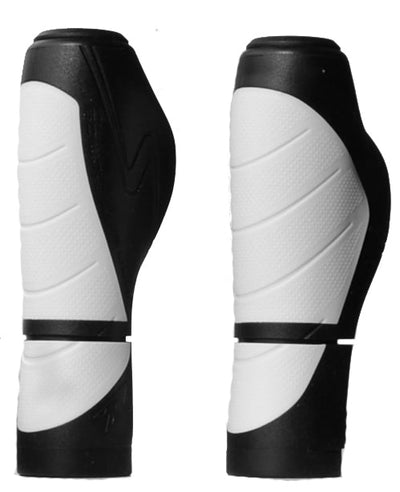 Simson Ergonomics Grips - 92mm noir et blanc