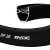 Ryde b.v. jante 28' - 14 dp25 28'-622 disque noir 32 trous