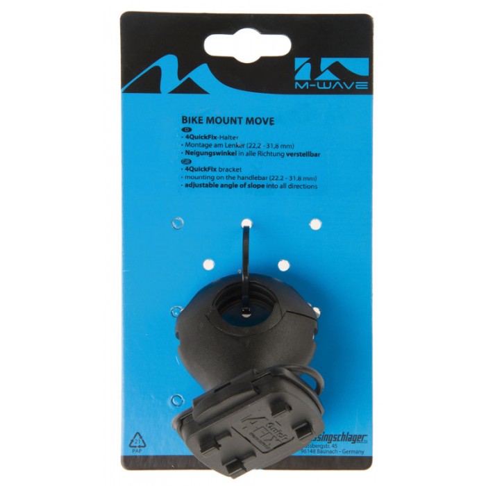 Support de guidon m-wave à roulement en laiton pour support de téléphone