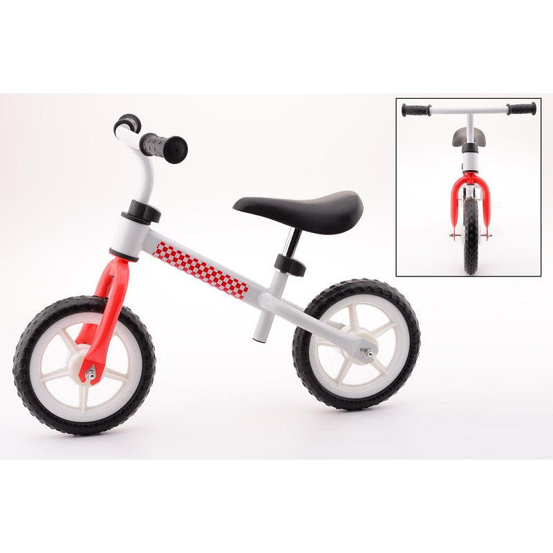Balance Bike Steel blanc rouge
