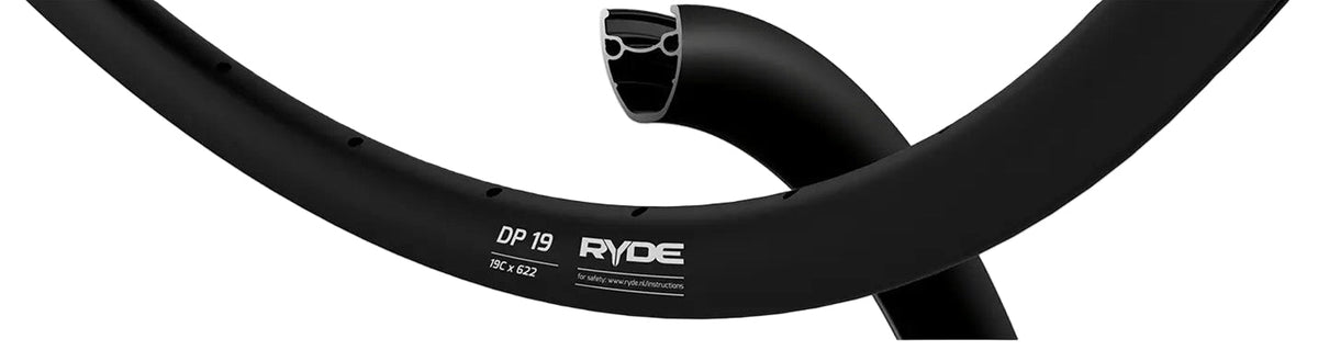 Ryde b.v. jante 28' - 14 dp19 28'-622 disque noir 32 trous
