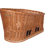 Basil Pasha - panier vélo pour chien MIK - moyen - 45 cm - panier arrière - naturel