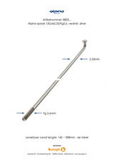 Alpina Spaken 13g (2,34 mm) 230 mm de zinc (P36) - afbeelding 2