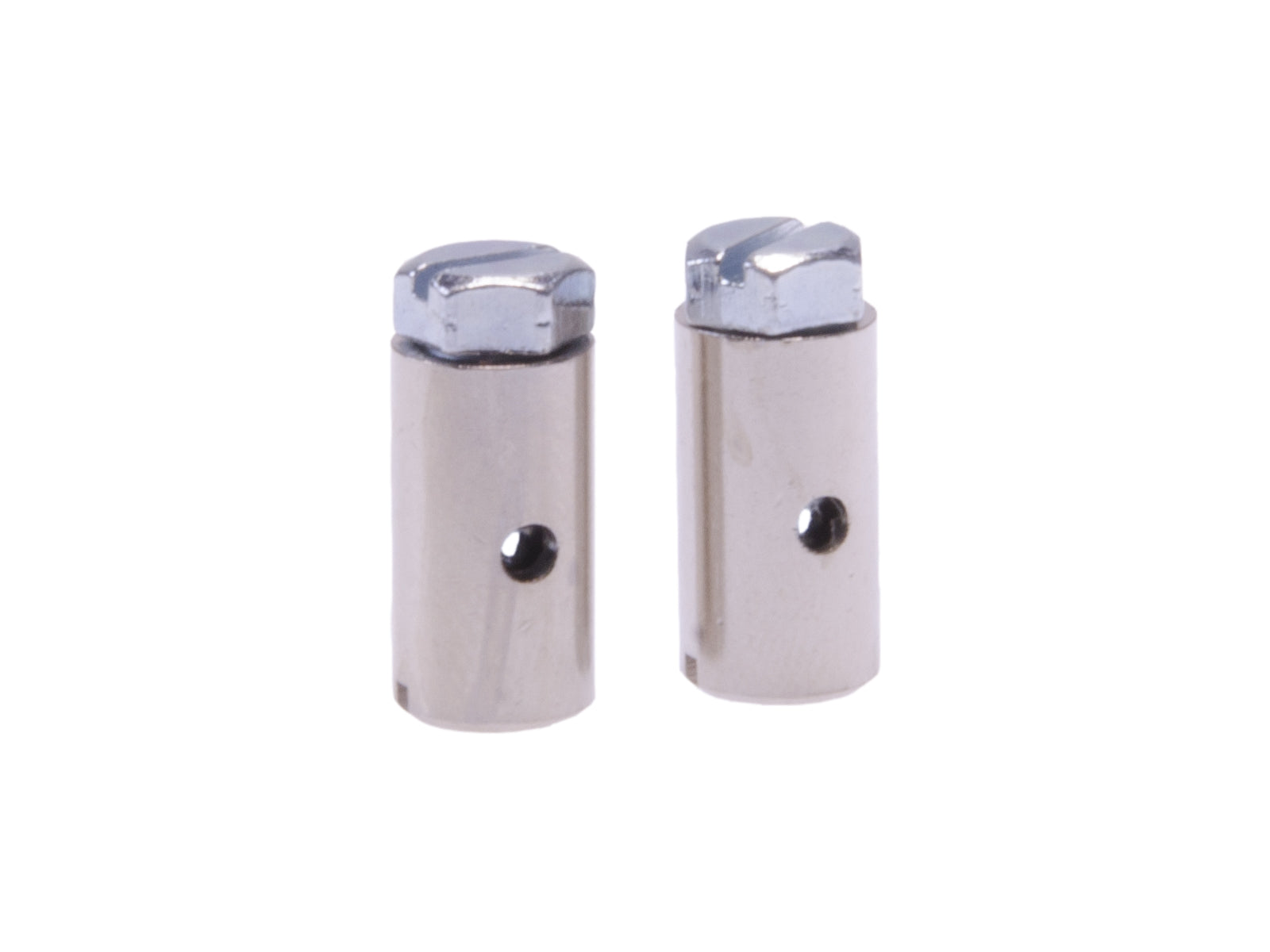 mamelons à vis 15 x 8 mm argent 2 pcs