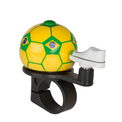 Messingschlager m-wave cloche de vélo football - Brésil *