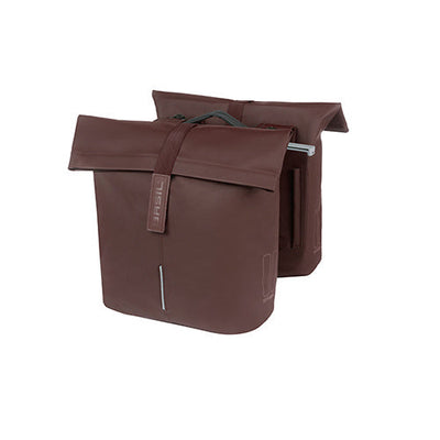 Basil Tas City Double Mik Vegan Leather | Brun rôti