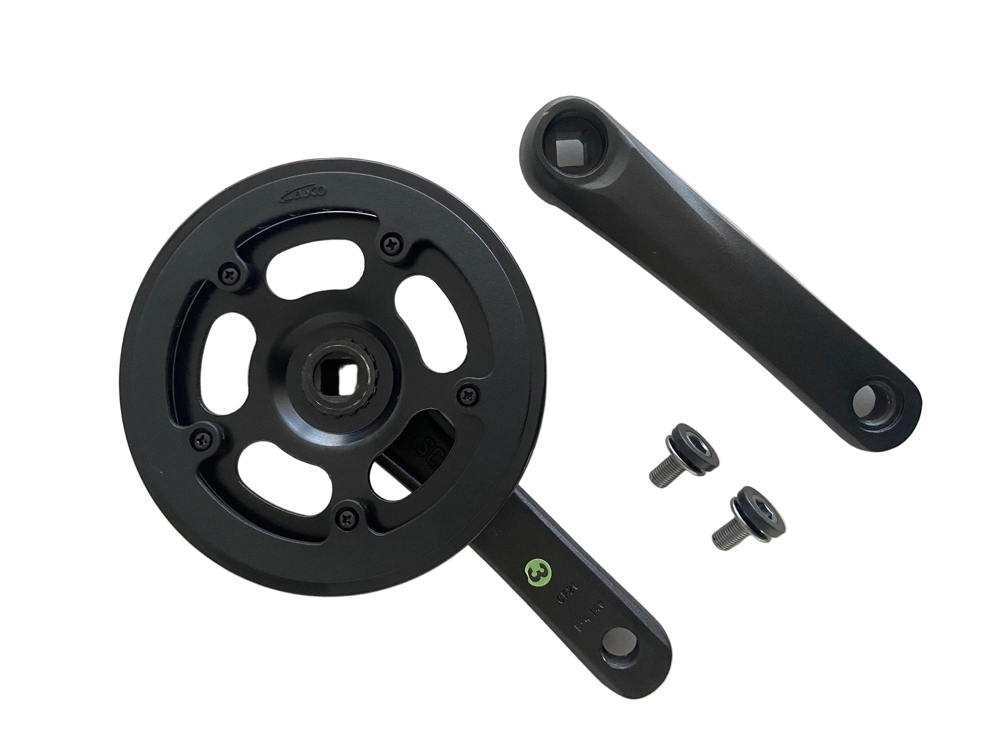 CRANKSET 32T 155 mm double bord protecteur noir