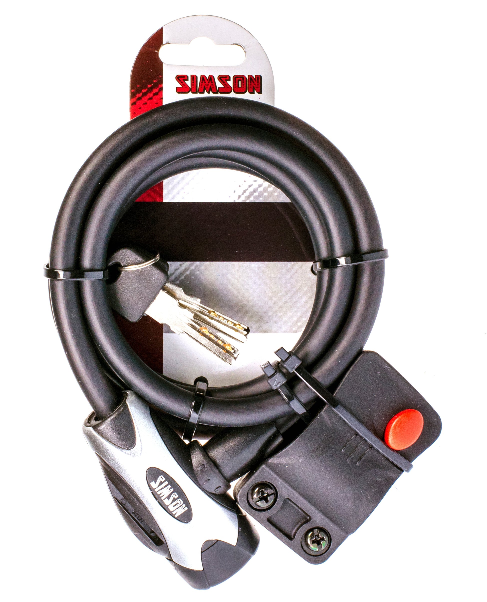 Simson Cable Lock Regular XL - 10x150cm - Noir - No ART - Bike