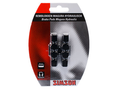 Jeu de plaquettes de frein Simson Magura frein sur jante hydr. HS33 HS11 set sur carte