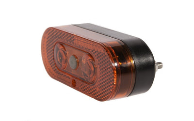 Buzaglo ikzilight feu arrière sur support zlim noir écran réfléchissant et support fit 2 LED hi-tech rouge