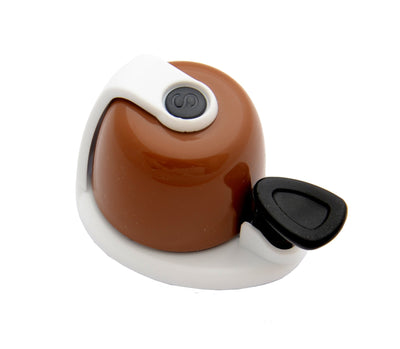 Sonnette de vélo Simson Allure marron-blanc sur carte