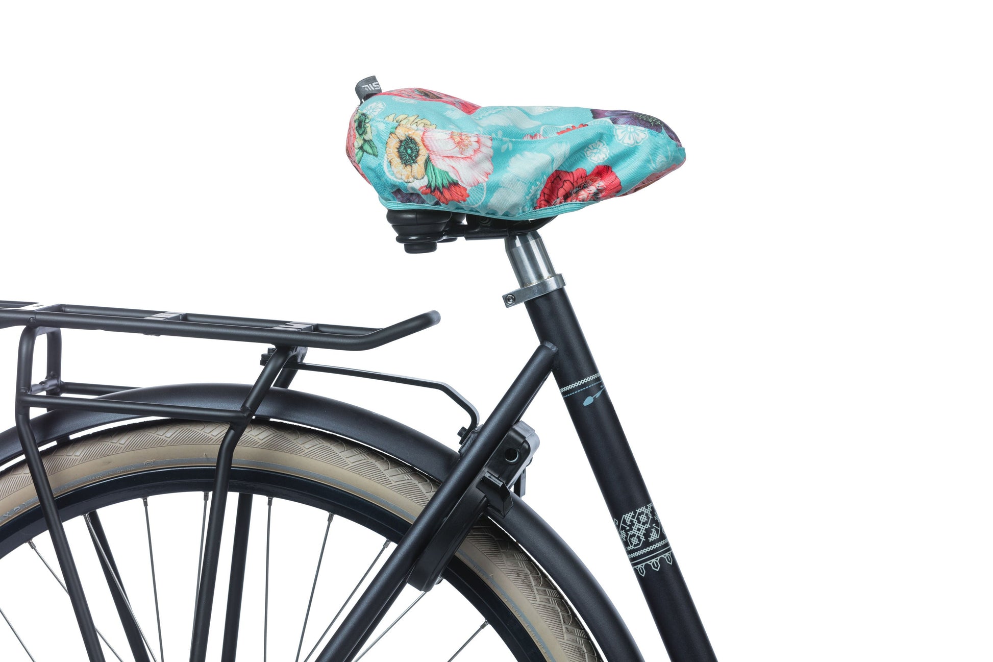 Basil Bloom Field - Couverture de selle - bleu