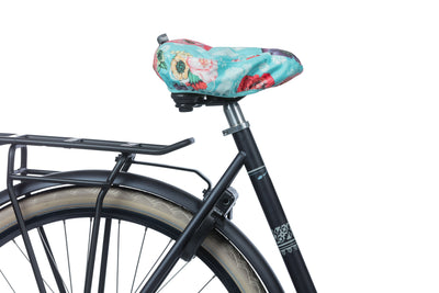 Basil Bloom Field - Couverture de selle - bleu