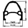 Rim 28 pouces 622 Primax E SRX Black 36 côté affûté
