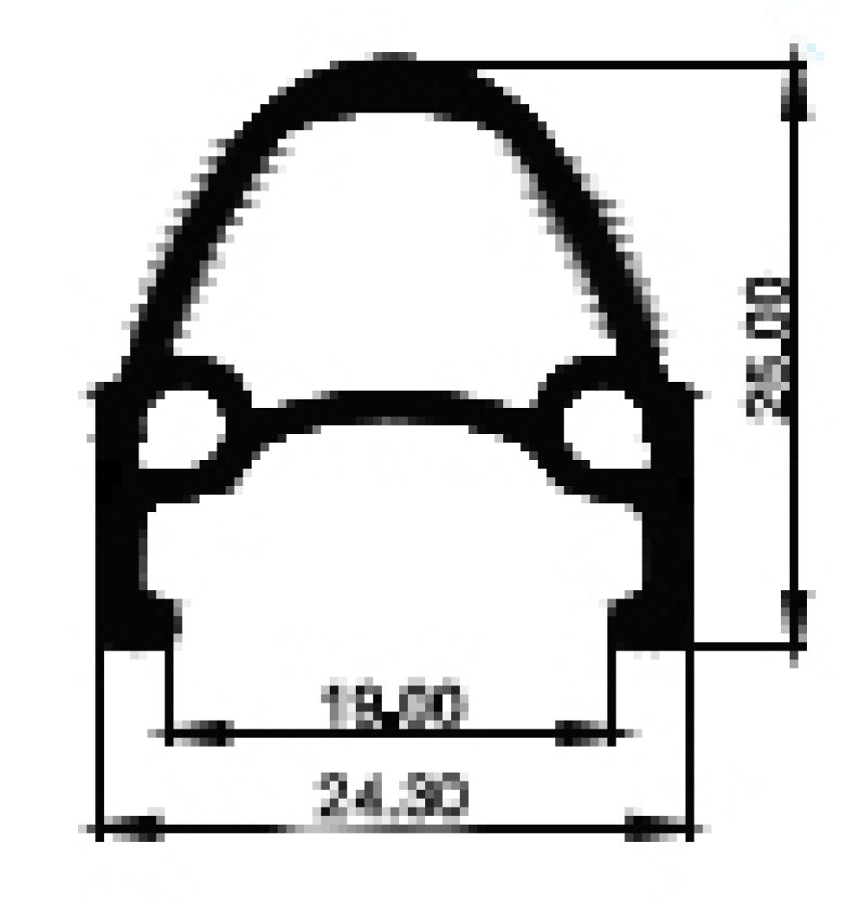 Rim 28 pouces 622 Primax E SRX Black 36 côté affûté