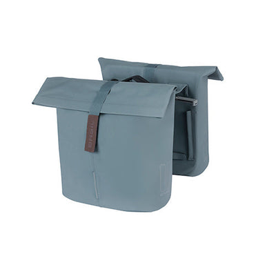 Basil Tas City Double Mik Vegan Leather | Graphite bleu