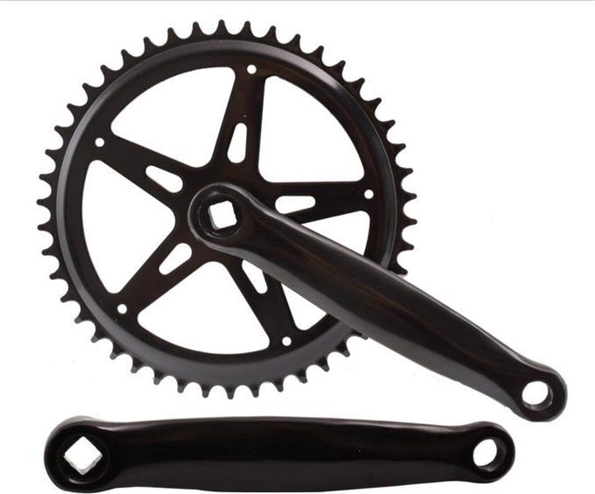 HZB Kettinghal Cranket Steel 46 tands 170 mm 1 8 + 3 32 noir