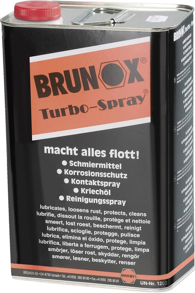 Brunox multi-huile turbo spray turbo spray 5l