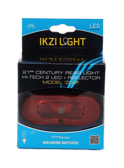 Buzaglo ikzilight feu arrière sur support zlim noir écran réfléchissant et support fit 2 LED hi-tech rouge