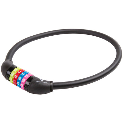 M-wave m-wave verrouillage de câble en silicone noir 65cm12 mm