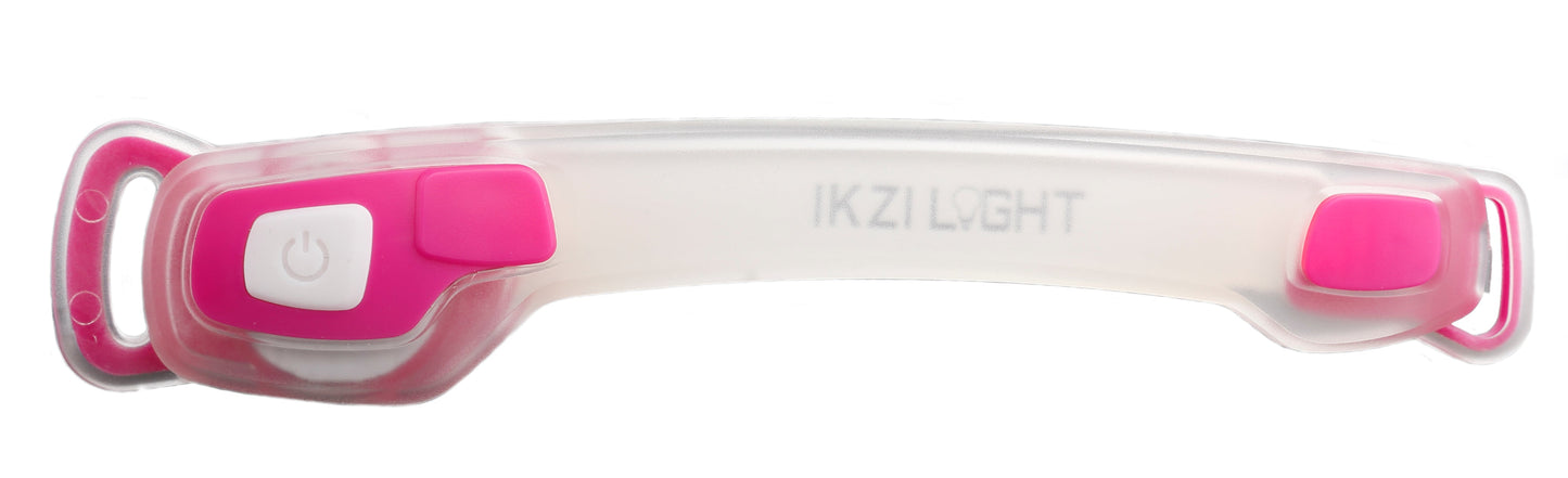 Buzaglo ikzilight bracelet rayé 2 x led rose