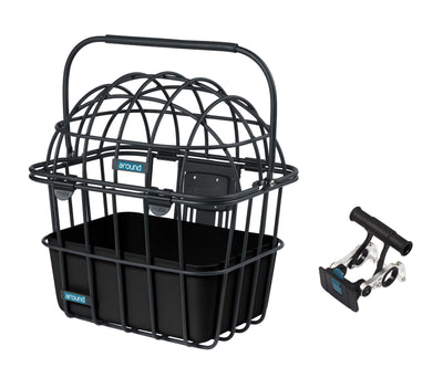 Autour de l'animal mand Luna Front Alu Matt Black amovible