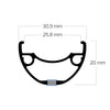 Ryde Rim 28 rival26 36 14 disque noir