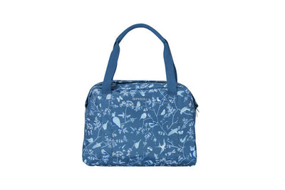 Basil Wanderlust Carry All Bag - sac à main bleu pour vélo avec impression d'oiseaux - résistant à l'eau - 18L
